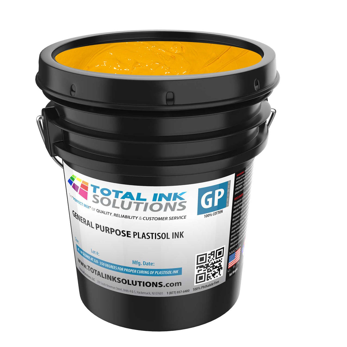 General Purpose Plastisol Ink Colors – 5 Gallon - 100% Cotton