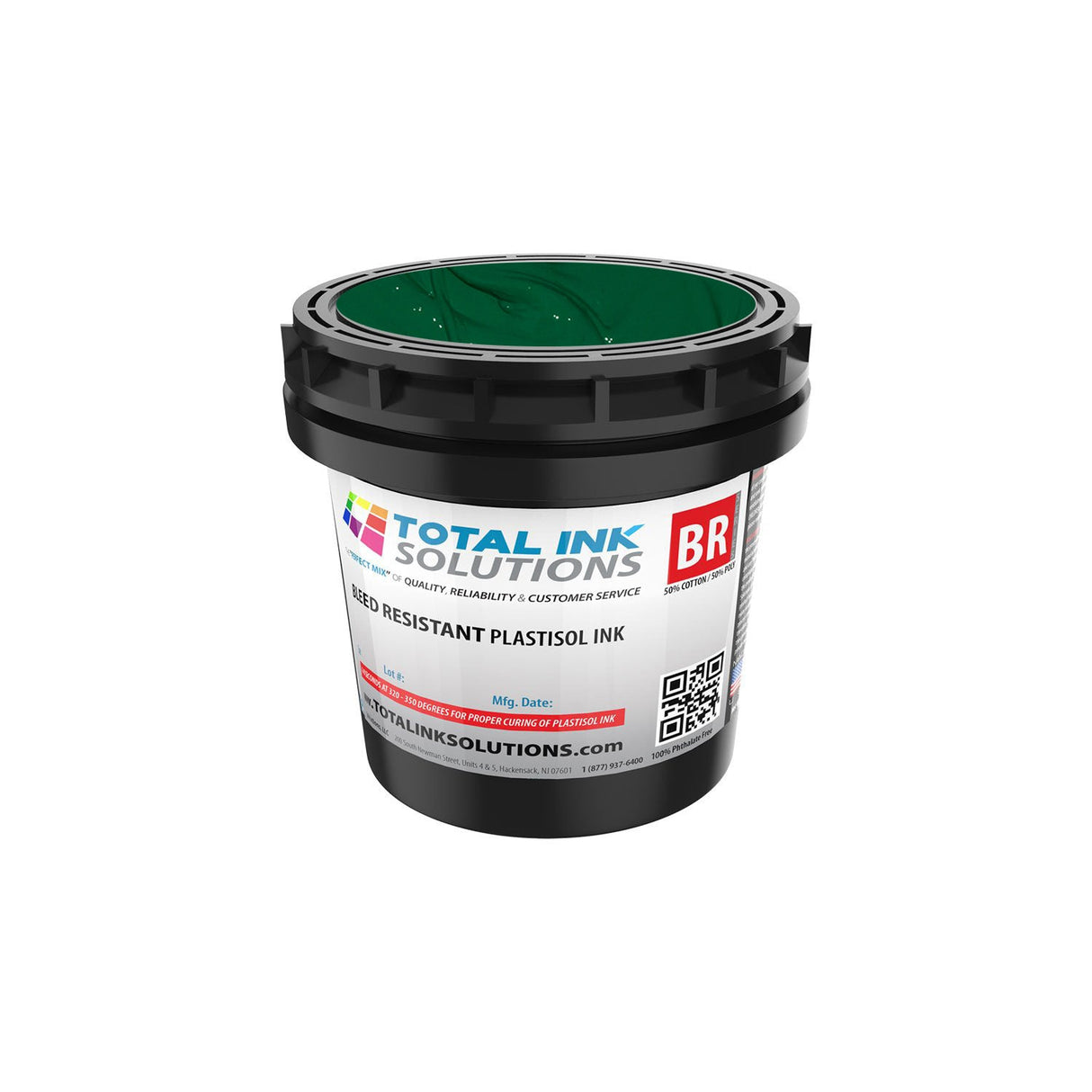 Bleed Resistant Plastisol Ink – Gallon – For 50/50 Cotton/Poly Blends
