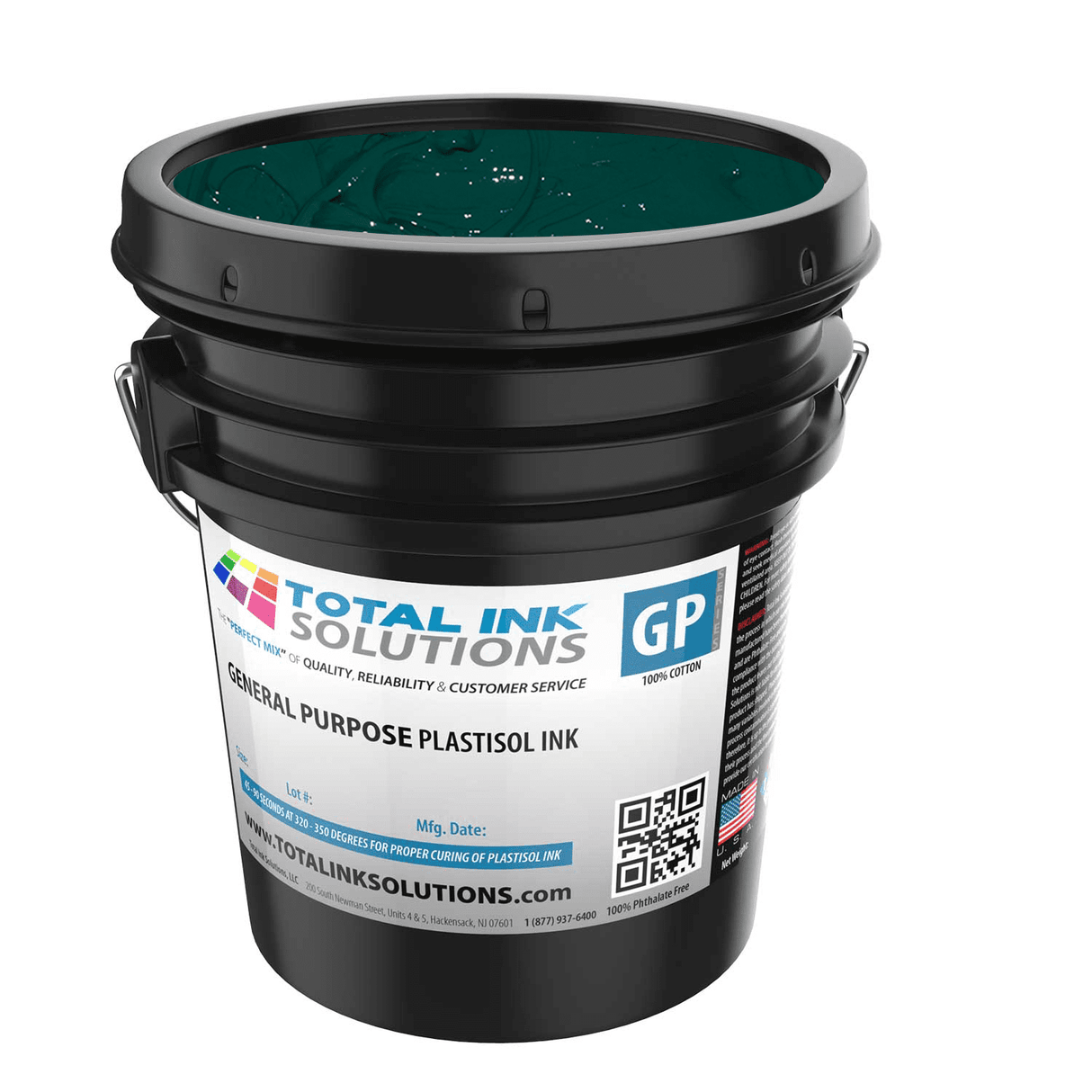 General Purpose Plastisol Ink Colors – 5 Gallon - 100% Cotton