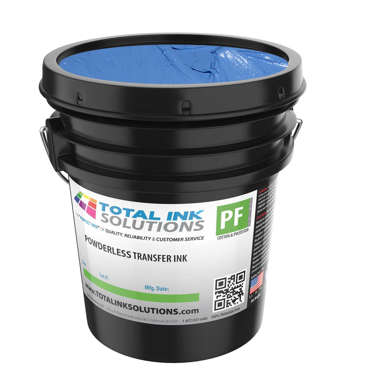 Powderless Plastisol Transfer Ink – 5 Gallon – For Cotton, Polyester & Blends