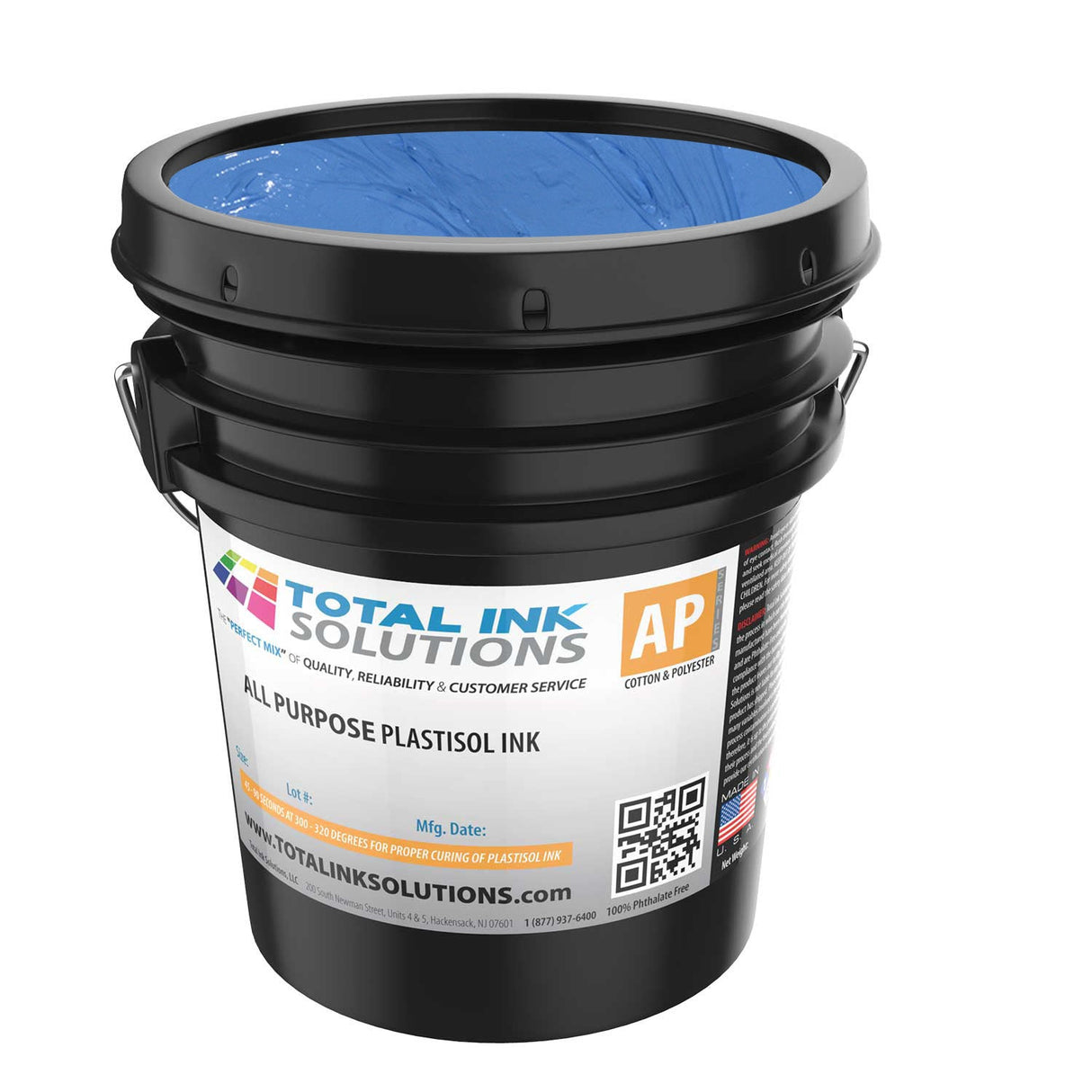 All Purpose Plastisol Ink – Colors – 5 Gallon – For Cotton, Polyester & Blends