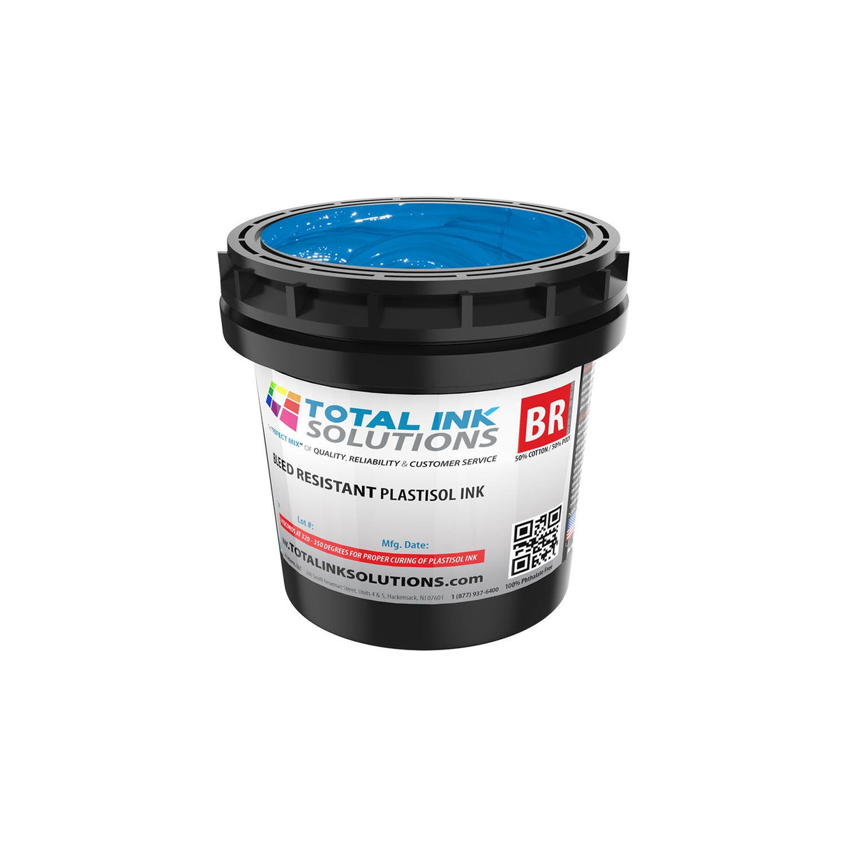 Bleed Resistant Plastisol Ink – Gallon – For 50/50 Cotton/Poly Blends