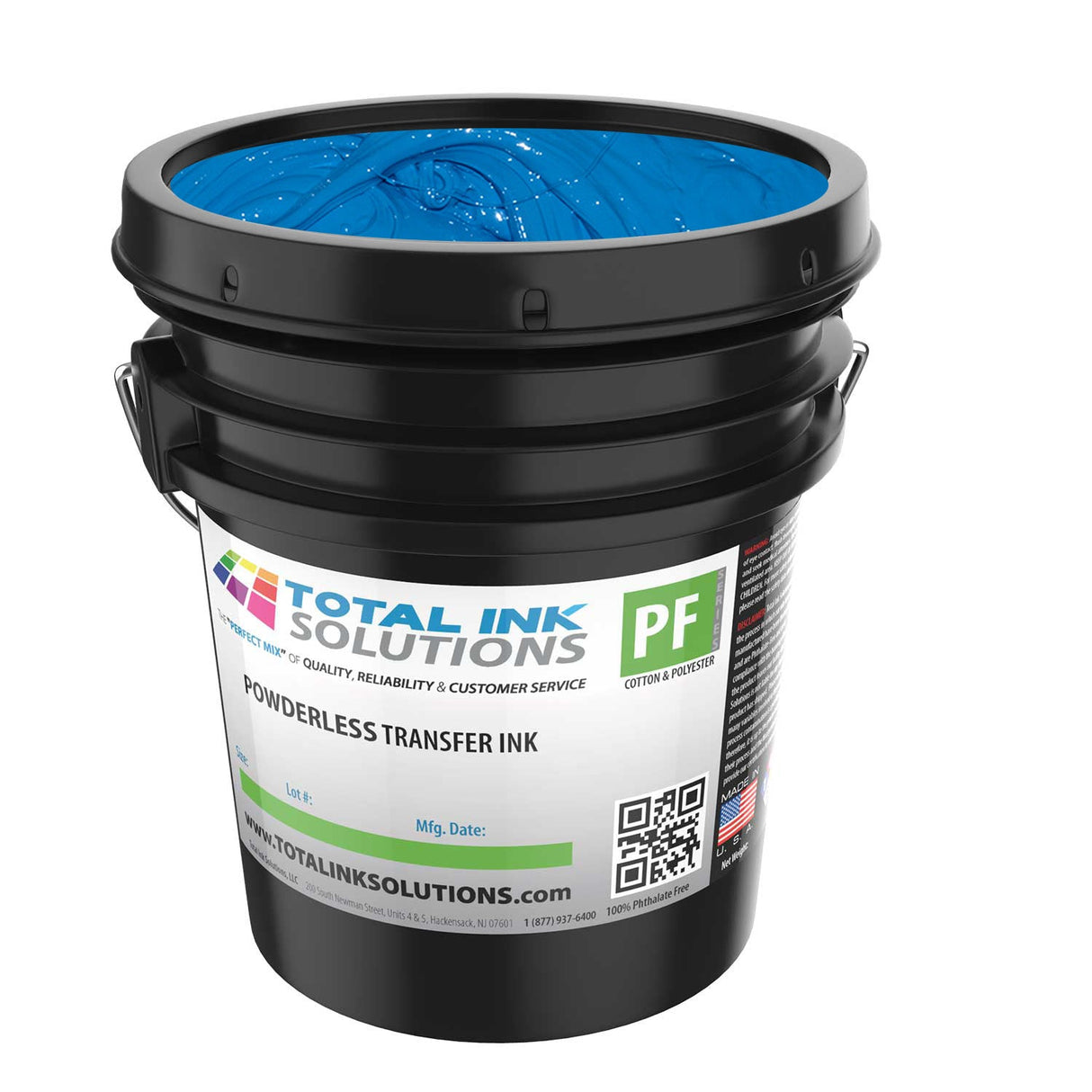 Powderless Plastisol Transfer Ink – 5 Gallon – For Cotton, Polyester & Blends