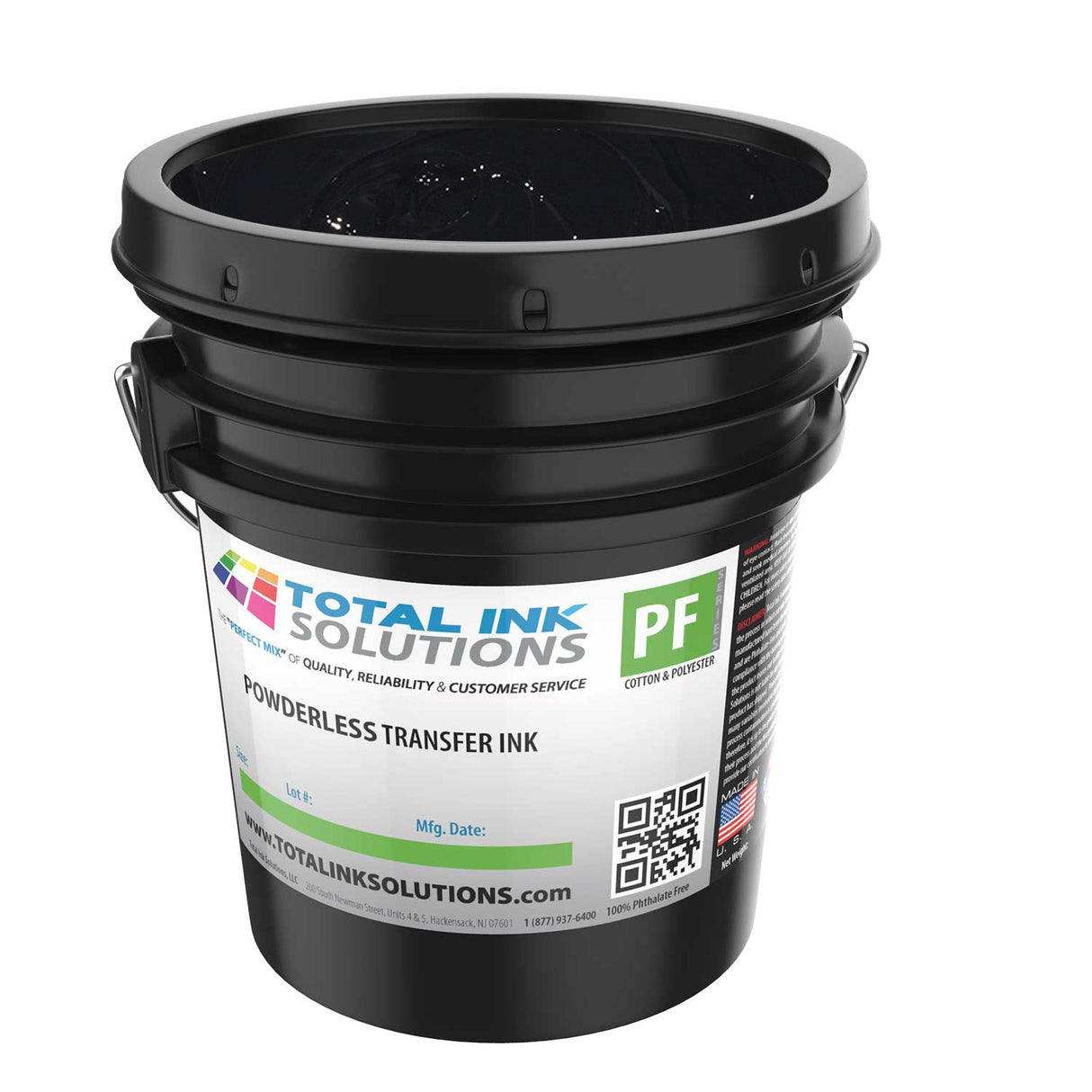 Powderless Plastisol Transfer Ink – 5 Gallon – For Cotton, Polyester & Blends