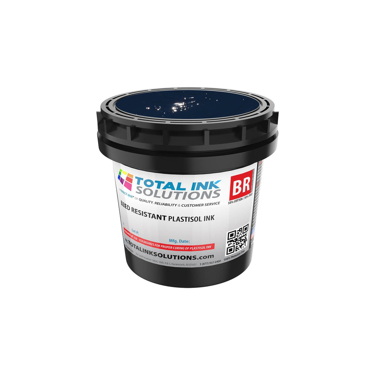 Bleed Resistant Plastisol Ink – Quart – For 50/50 Cotton/Poly Blends