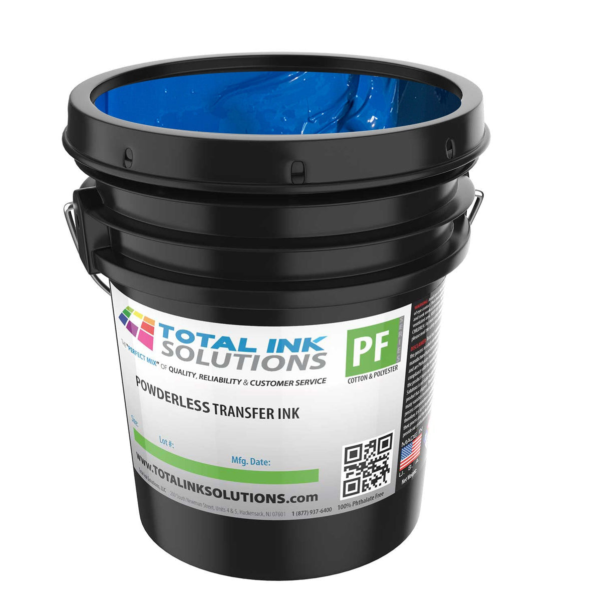 Powderless Plastisol Transfer Ink – 5 Gallon – For Cotton, Polyester & Blends
