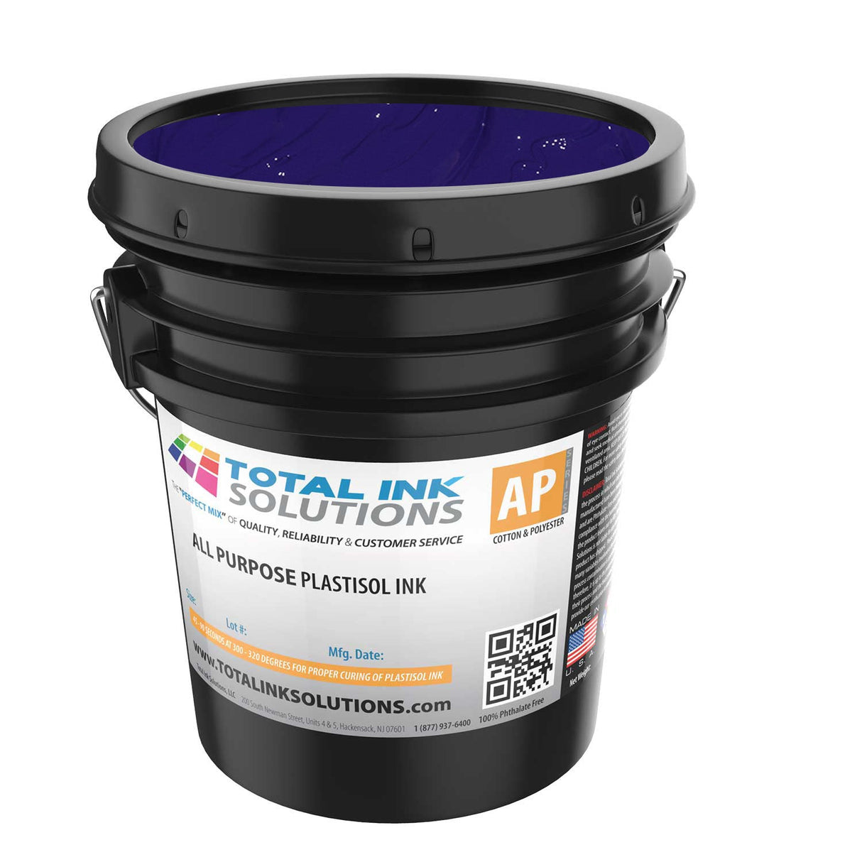 All Purpose Plastisol Ink – Colors – 5 Gallon – For Cotton, Polyester & Blends