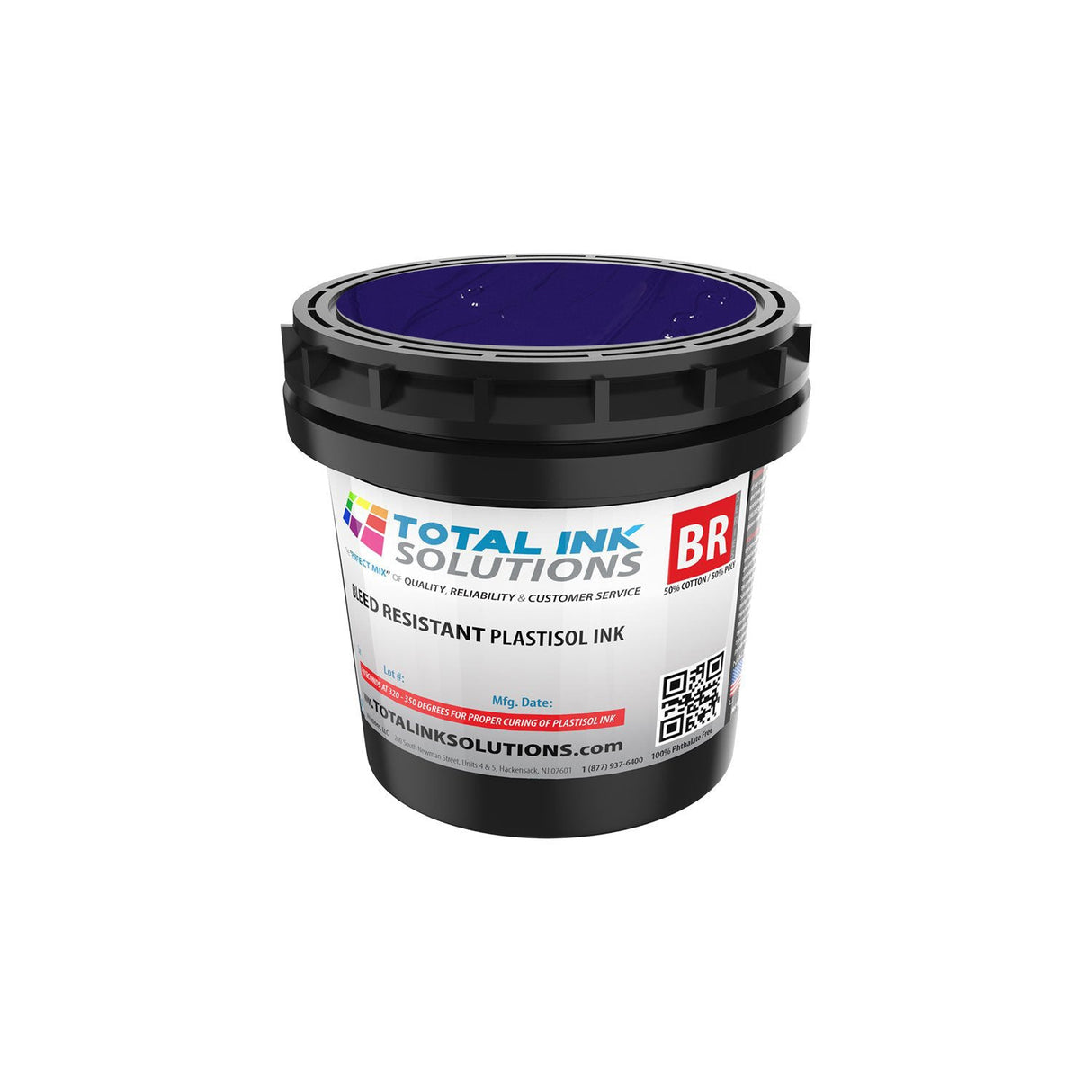 Bleed Resistant Plastisol Ink – Pint – For 50/50 Cotton/Poly Blends