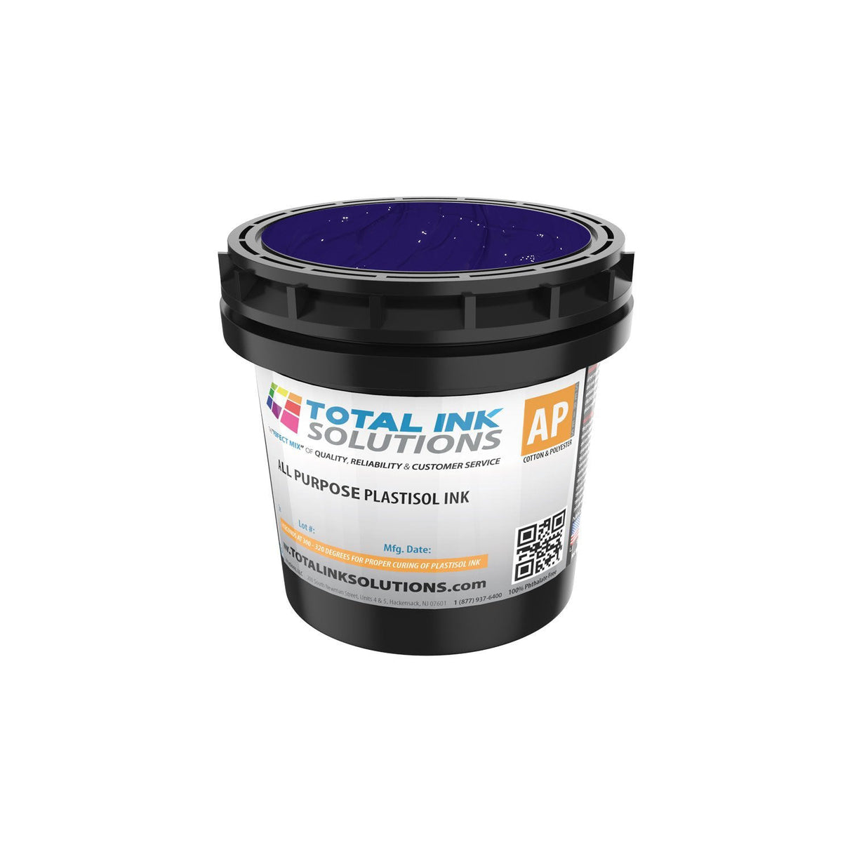 All Purpose Plastisol Ink – Colors – Quart – For Cotton, Polyester & Blends