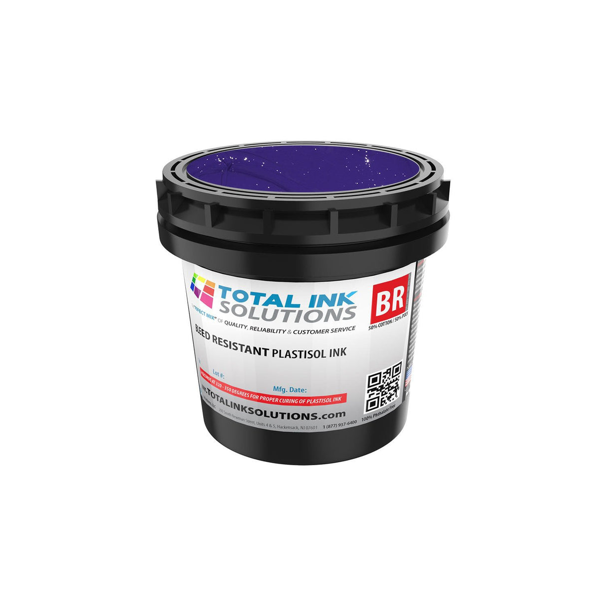 Bleed Resistant Plastisol Ink – Gallon – For 50/50 Cotton/Poly Blends