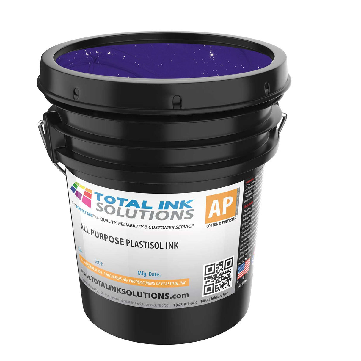 All Purpose Plastisol Ink – Colors – Gallon – For Cotton, Polyester & Blends