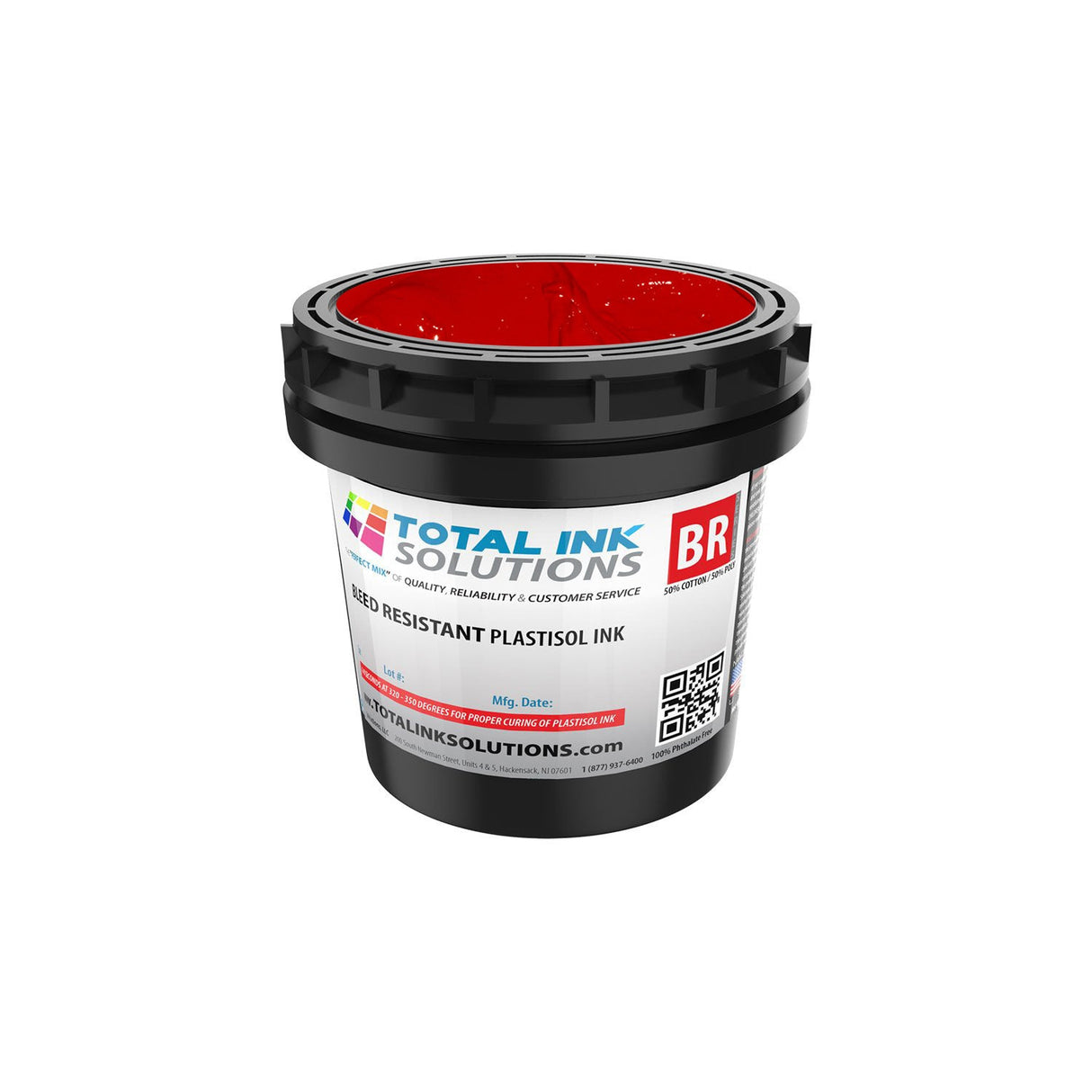 Bleed Resistant Plastisol Ink – Pint – For 50/50 Cotton/Poly Blends