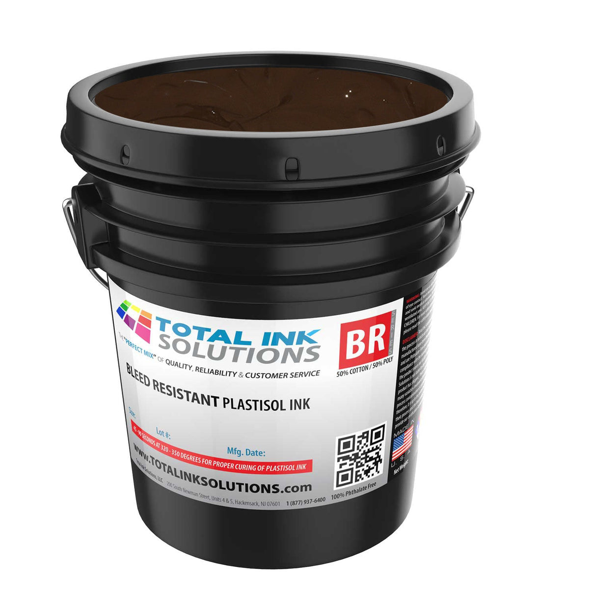Bleed Resistant Plastisol Ink – 5 Gallon – For 50/50 Cotton/Poly Blends