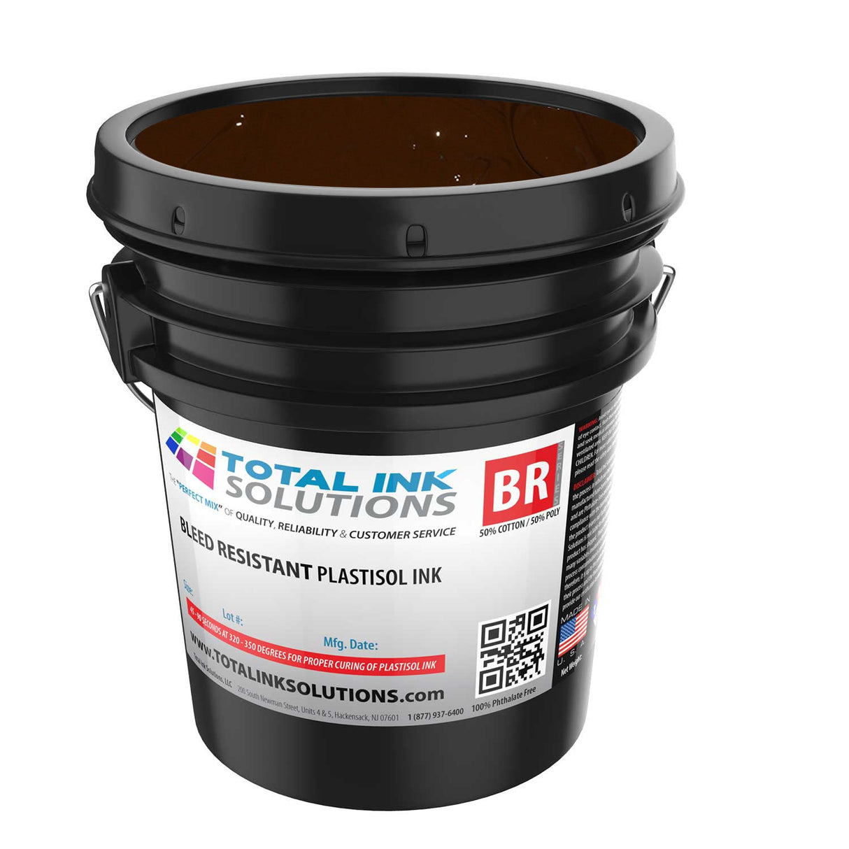 Bleed Resistant Plastisol Ink – 5 Gallon – For 50/50 Cotton/Poly Blends
