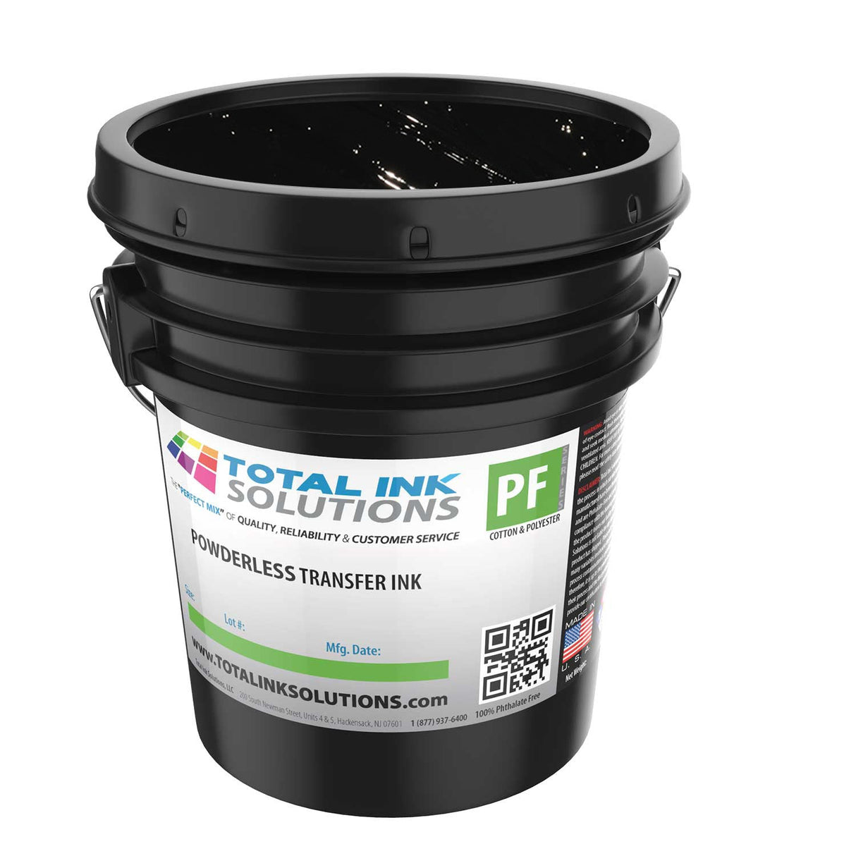 Powderless Plastisol Transfer Ink – 5 Gallon – For Cotton, Polyester & Blends