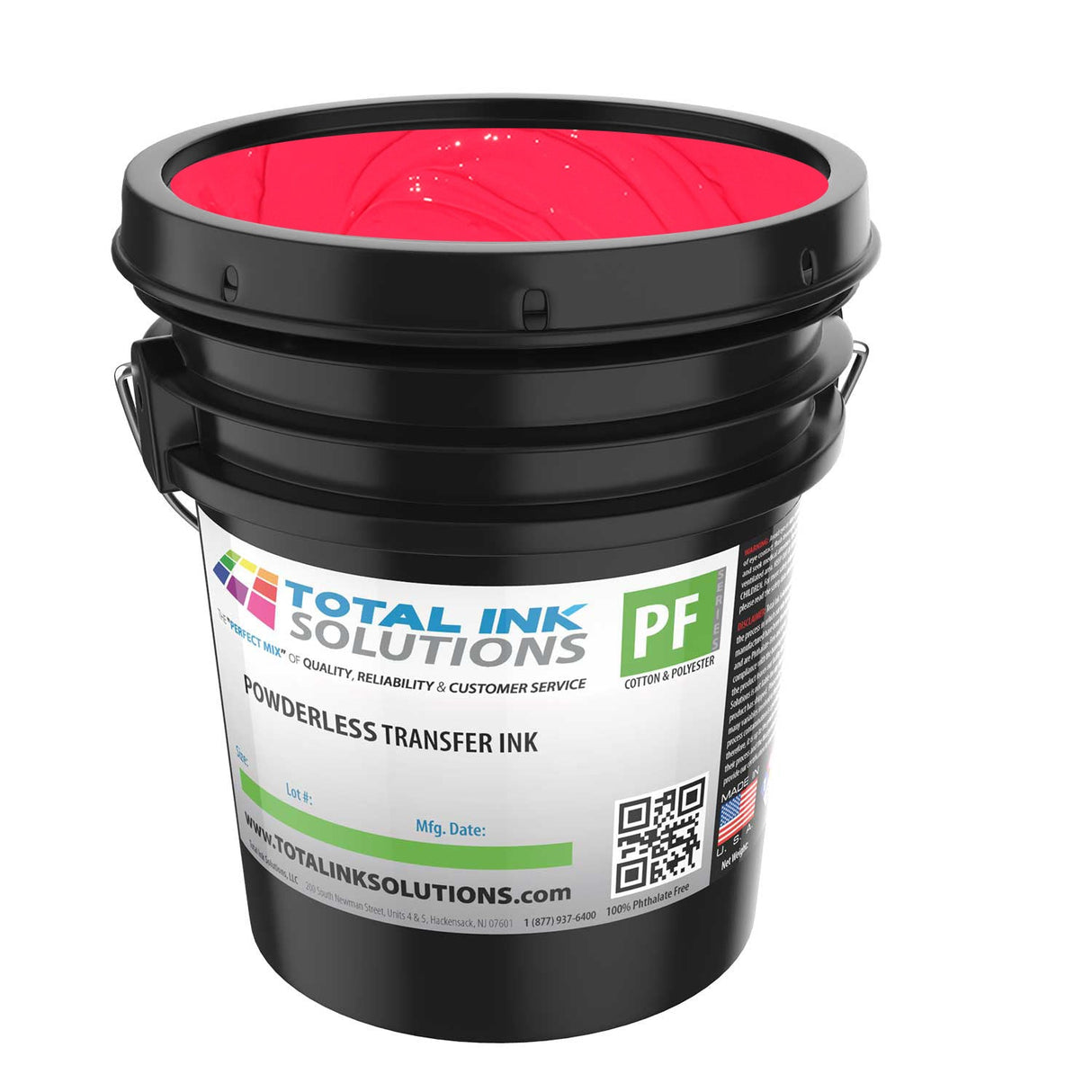 Powderless Plastisol Transfer Ink – 5 Gallon – For Cotton, Polyester & Blends