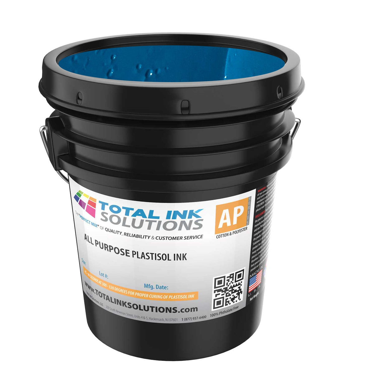 All Purpose Plastisol Ink – Colors – 5 Gallon – For Cotton, Polyester & Blends