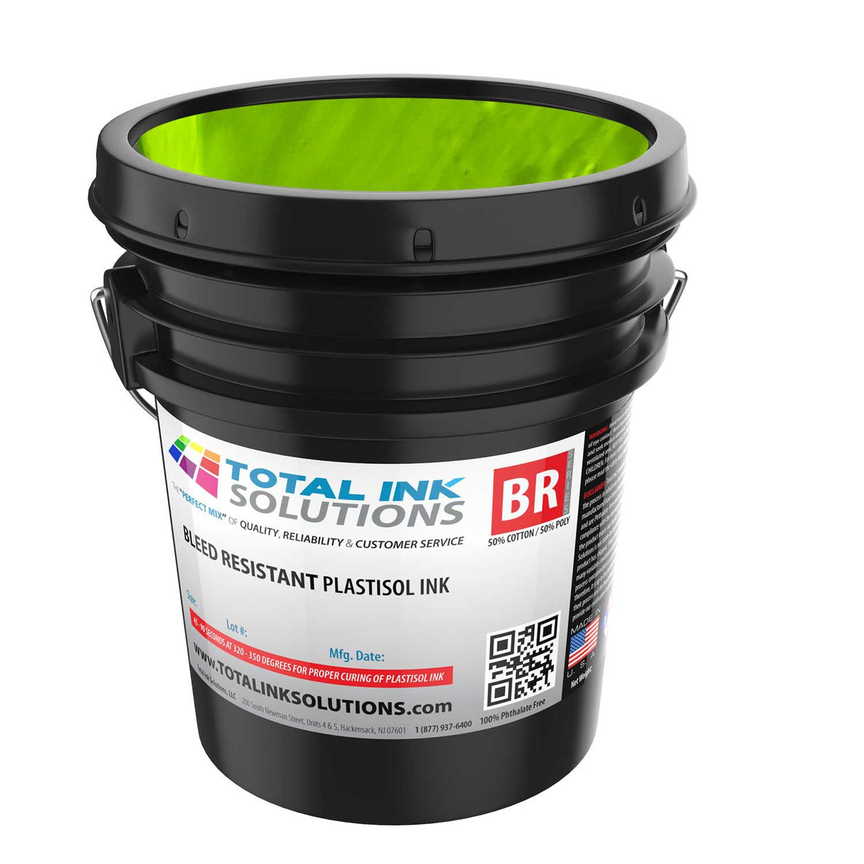 Bleed Resistant Plastisol Ink – 5 Gallon – For 50/50 Cotton/Poly Blends