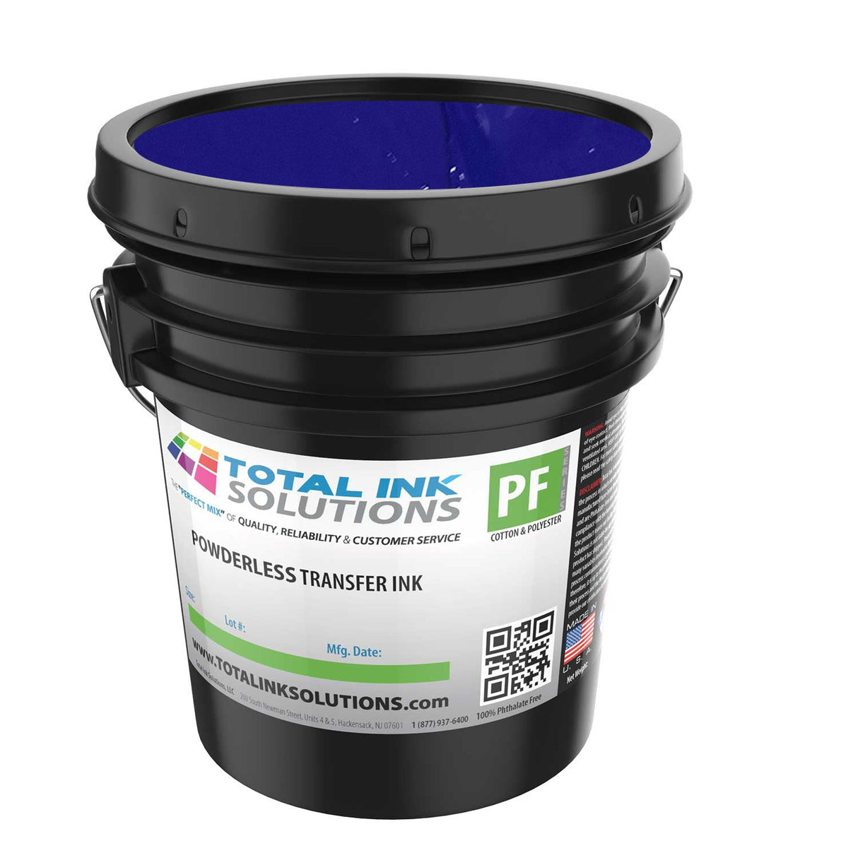 Powderless Plastisol Transfer Ink – 5 Gallon – For Cotton, Polyester & Blends