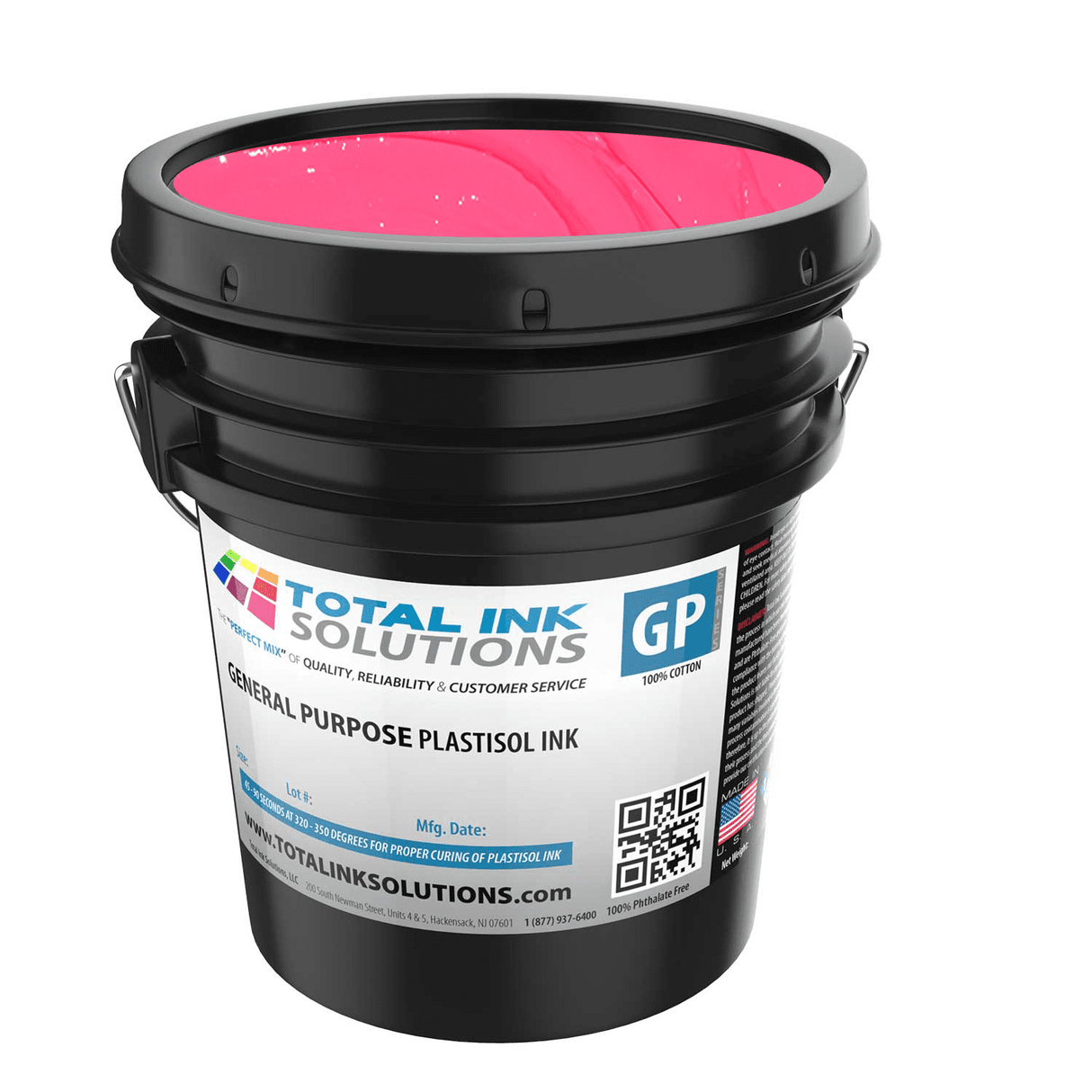 General Purpose Plastisol Ink Colors – 5 Gallon - 100% Cotton