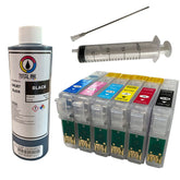 Epson 1400 All Black Ink Conversion Kit w/ 1 Syringe & Long Needle 8 oz Ink