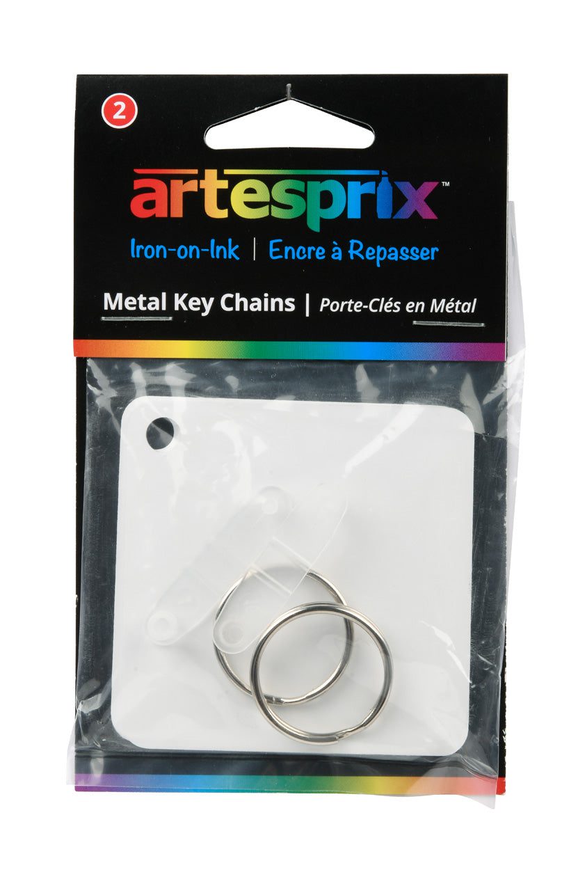 Iron-On-Ink Sublimation Key Chains – Customizable Double-Sided Blanks