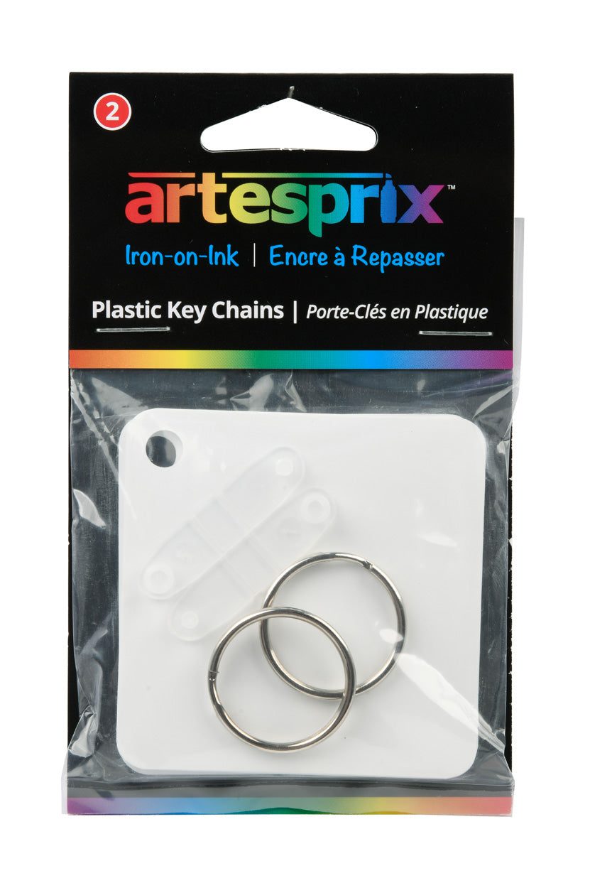 Iron-On-Ink Sublimation Key Chains – Customizable Double-Sided Blanks