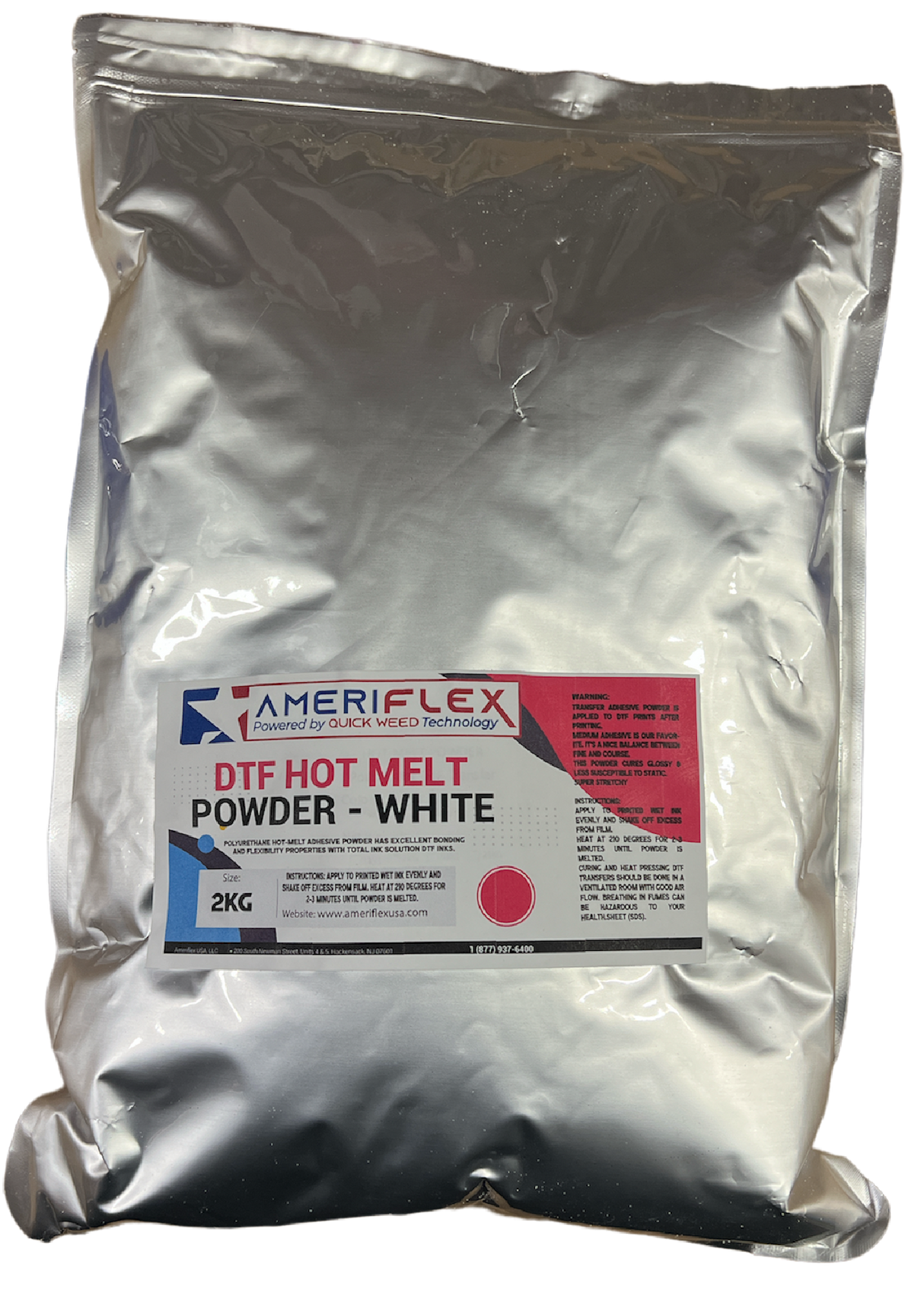 DTF Hot Melt Adhesive Powder – White – Strong Adhesion