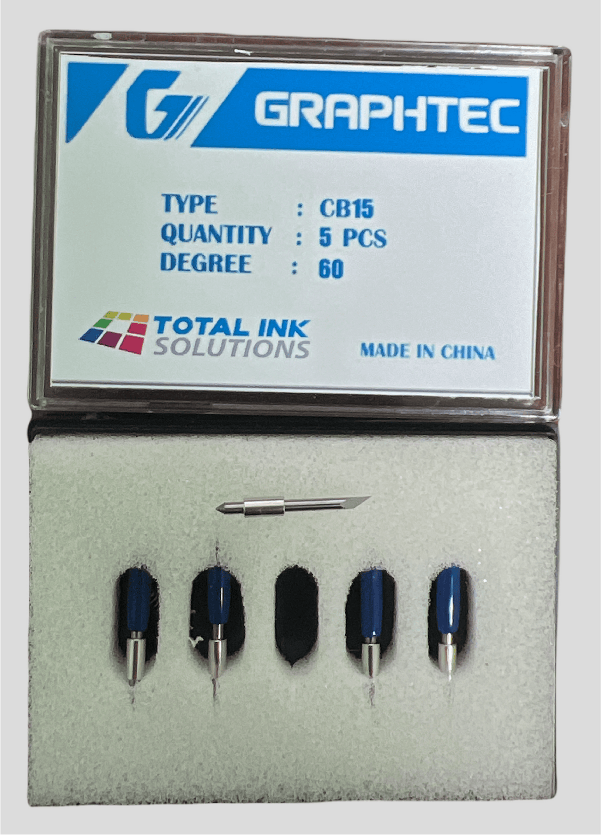 Graphtec Compatible CB015U 60° Blade | Precision Cutting for Thick & Specialty Materials