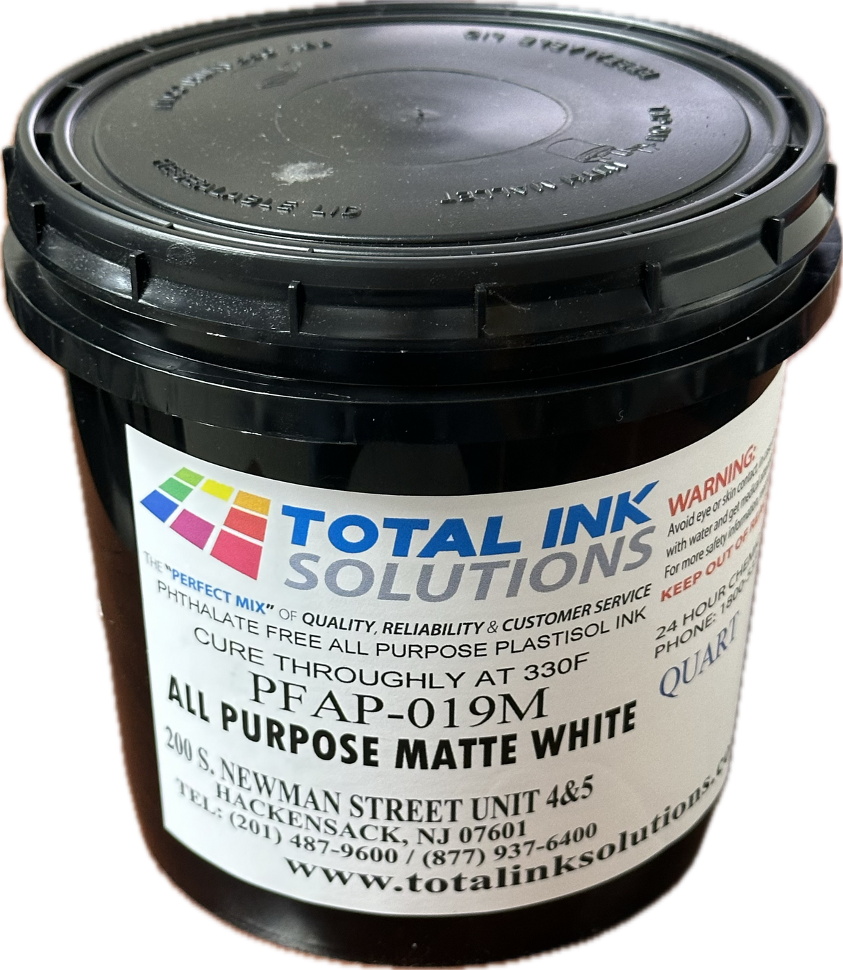 All Purpose White Plastisol Ink – Matte Finish – For Cotton, Polyester & Blends