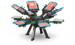 Vastex V-2000HD – 6 Station, 6 Color Manual Screen Printing Press