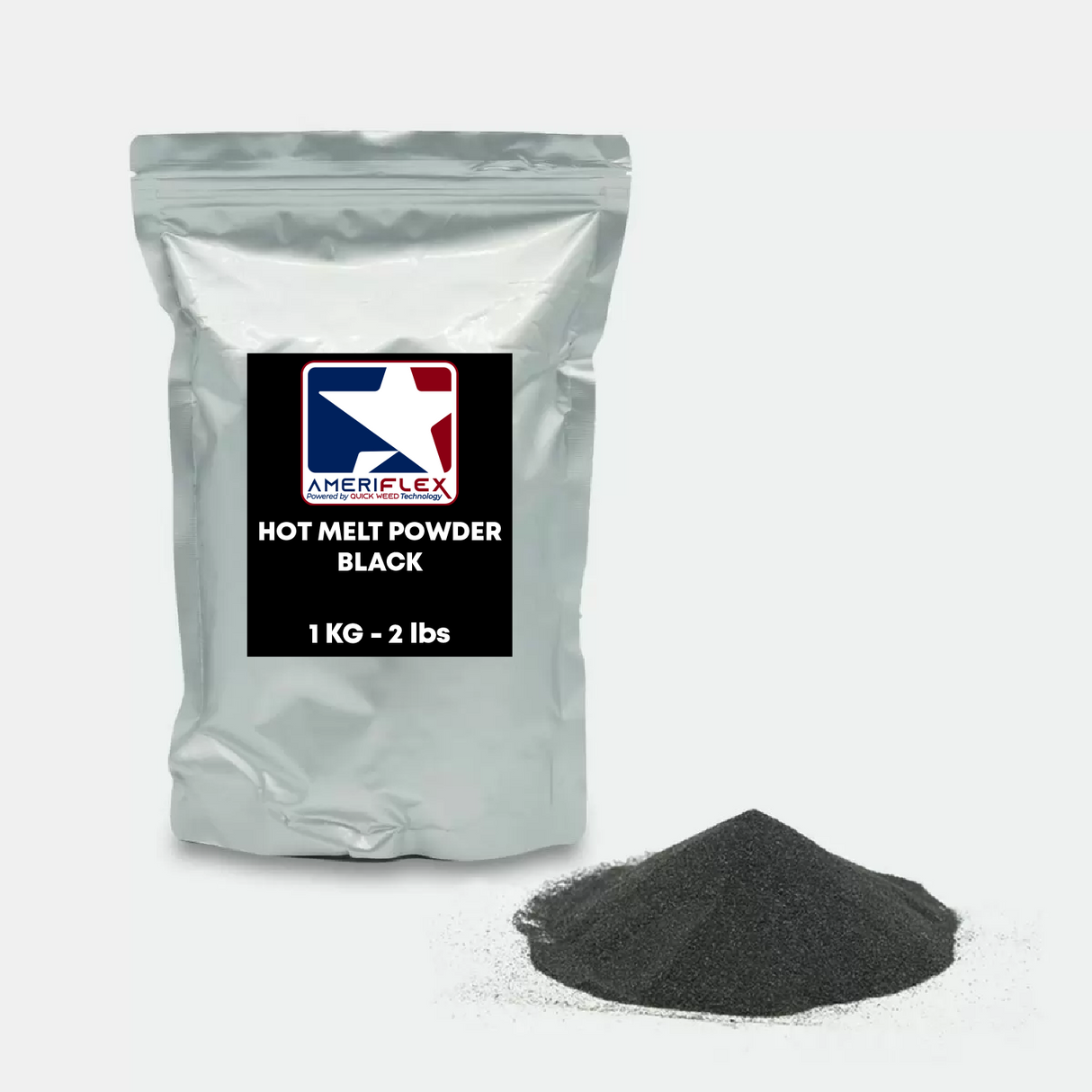 DTF Hot Melt Adhesive Powder – Black – 1kg – High Adhesion for Dark Garments