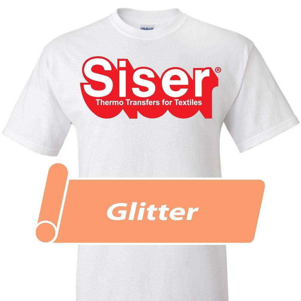 Siser® Glitter White and Neon Heat Transfer Vinyl - 12" X 1 YD