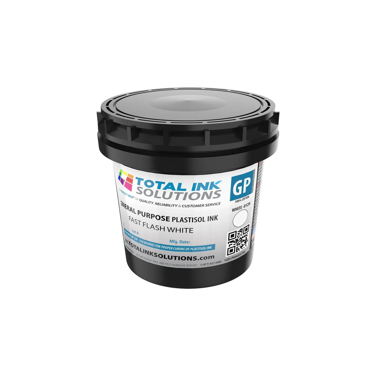 General Purpose White Plastisol Ink – 100% Cotton
