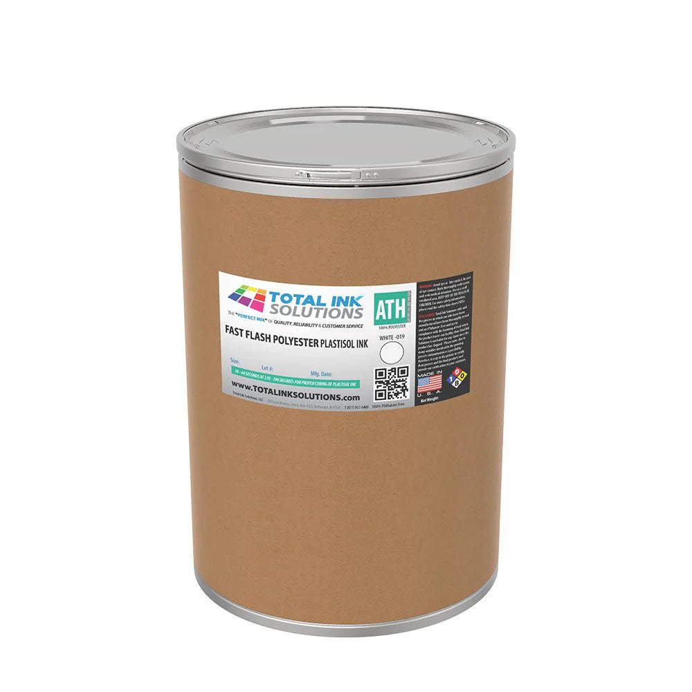 Athletic - White Fast Flash Polyester Plastisol Ink - 100% Polyesters