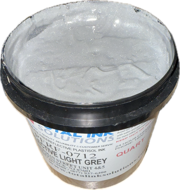 Reflective Light Grey Plastisol Ink