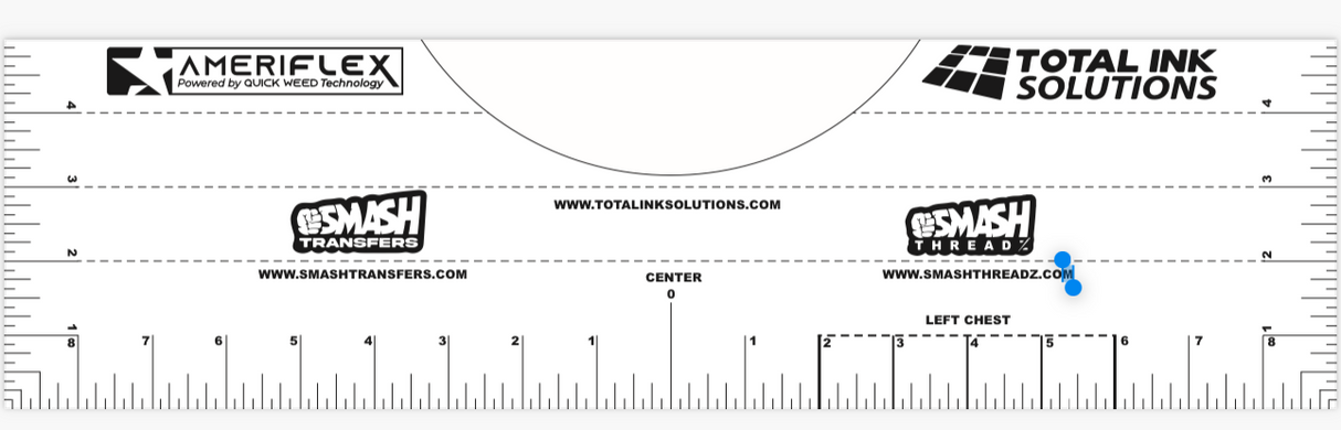 Ameriflex T-Shirt Alignment Ruler