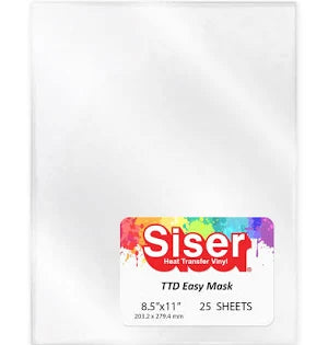 Siser® TTD Easy Mask 8.4" X 11" 25 Sheets