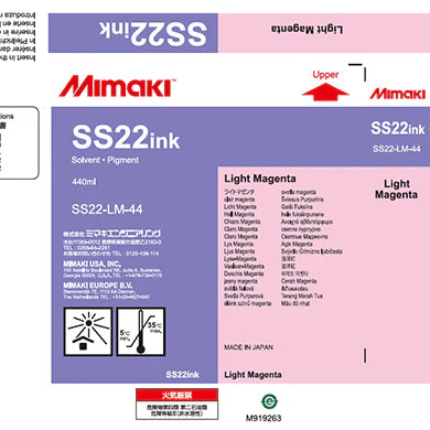 Mimaki SS22 440ml Eco Solvent Ink Cartridge
