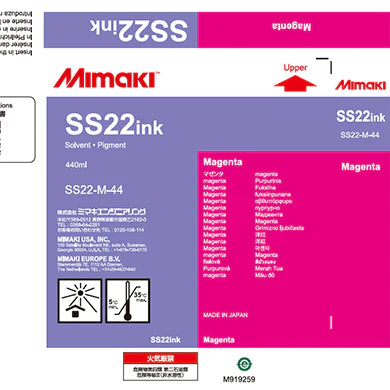 Mimaki SS22 440ml Eco Solvent Ink Cartridge