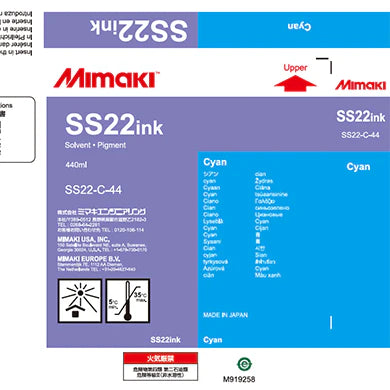 Mimaki SS22 440ml Eco Solvent Ink Cartridge
