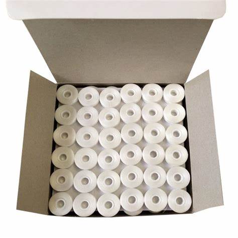 Smash Sideless Bobbin – Size L, White, 150 Yards (144/Box)