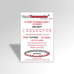 Temperature Strips – 8-Temp Thermolabel – Test Dryer Accuracy for Heat Press & Screen Printing