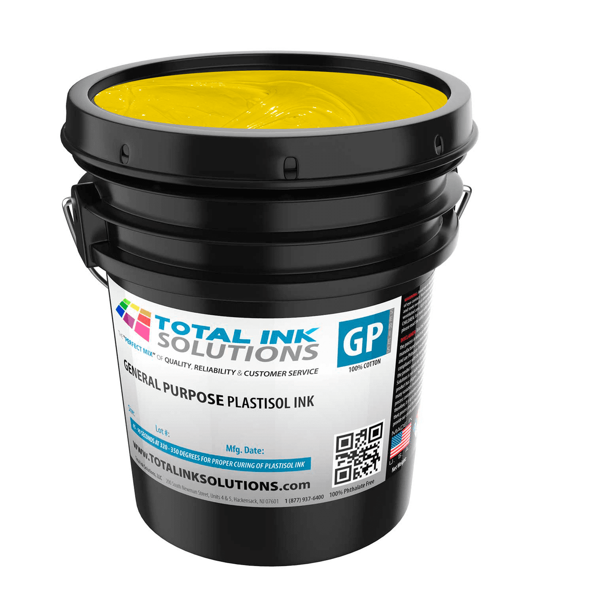General Purpose Plastisol Ink Colors – 5 Gallon - 100% Cotton