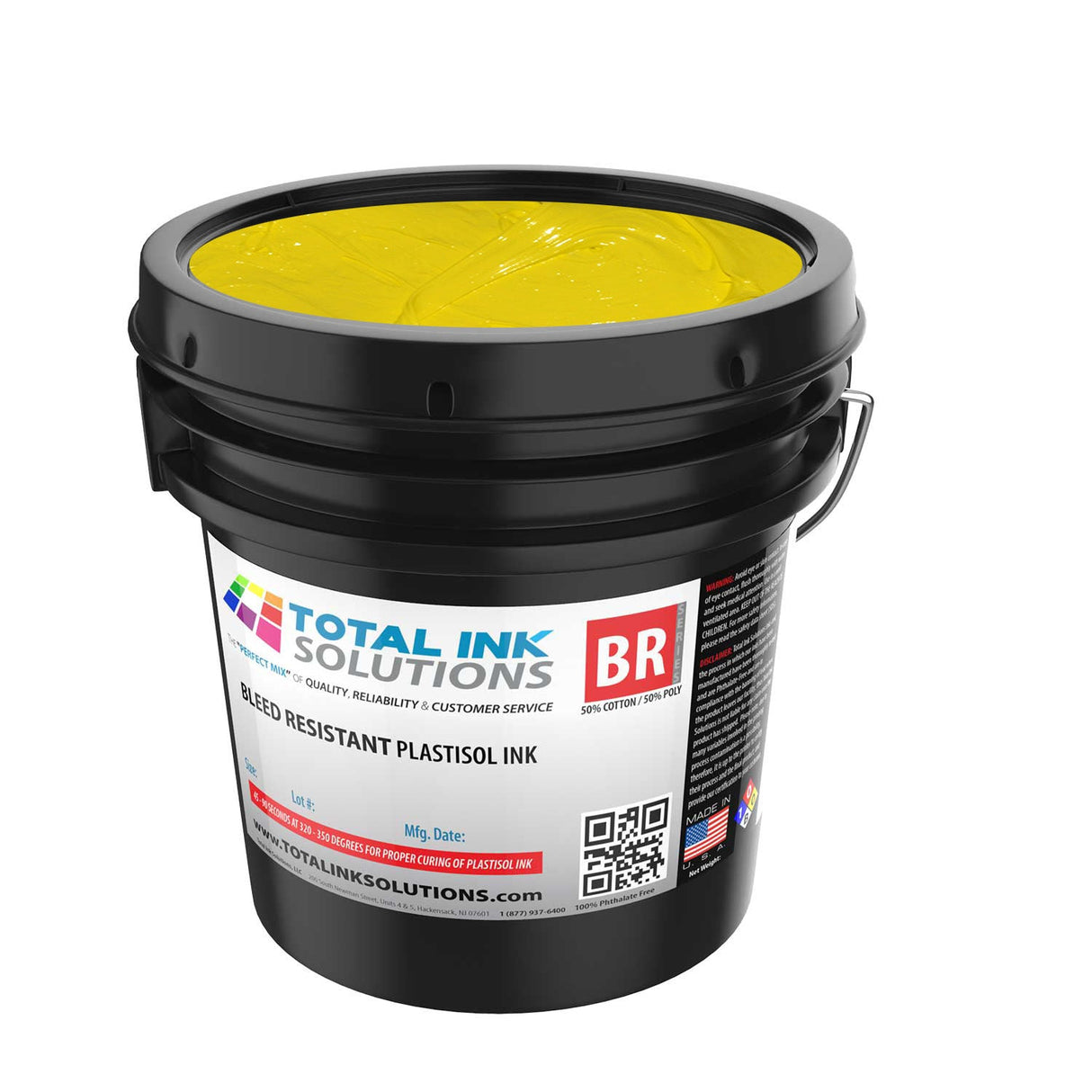 Bleed Resistant Plastisol Ink – 5 Gallon – For 50/50 Cotton/Poly Blends