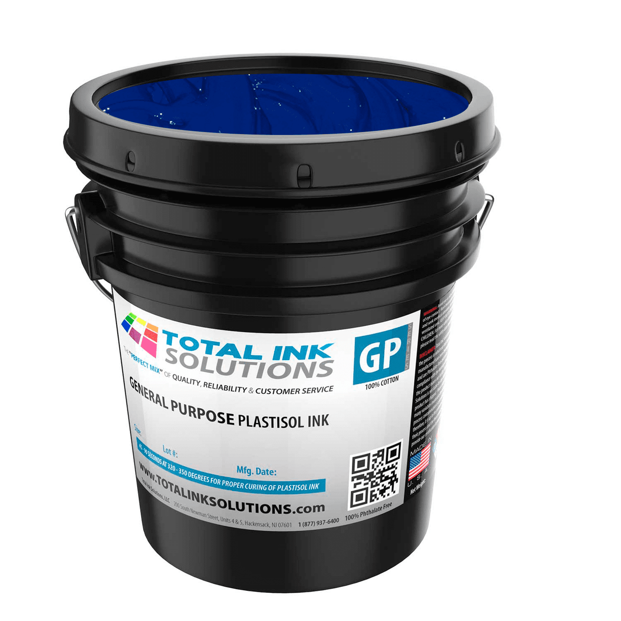 General Purpose Plastisol Ink Colors – 5 Gallon - 100% Cotton