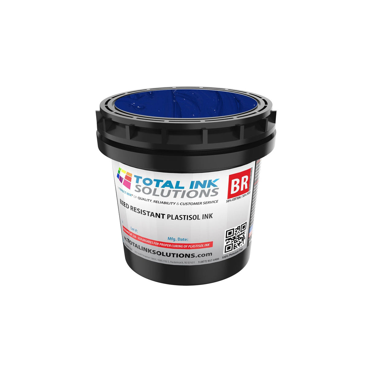 Bleed Resistant Plastisol Ink – Quart – For 50/50 Cotton/Poly Blends