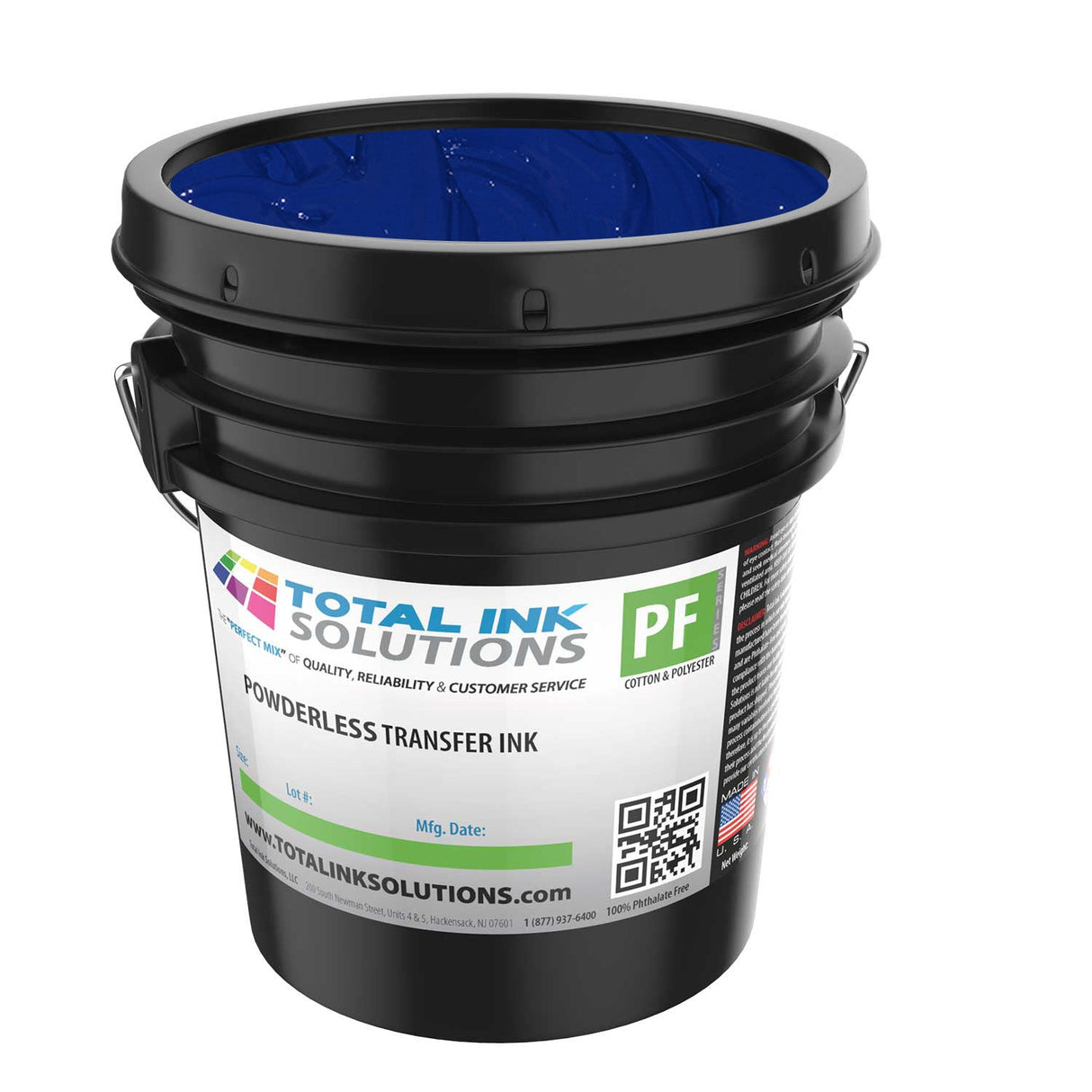 Powderless Plastisol Transfer Ink – 5 Gallon – For Cotton, Polyester & Blends