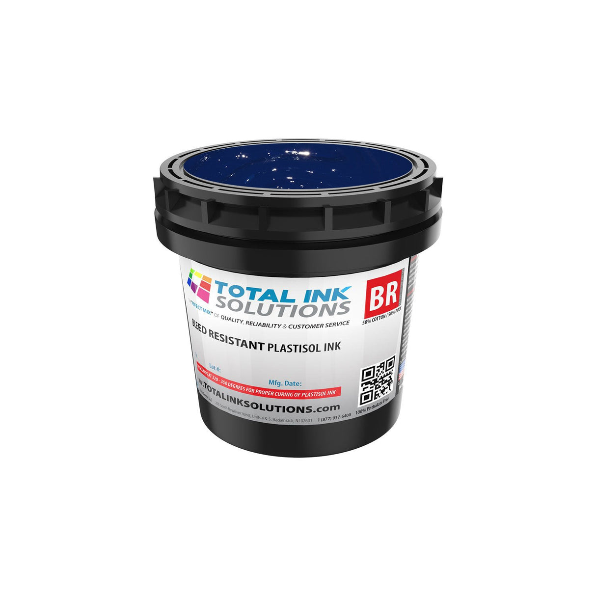 Bleed Resistant Plastisol Ink – Quart – For 50/50 Cotton/Poly Blends