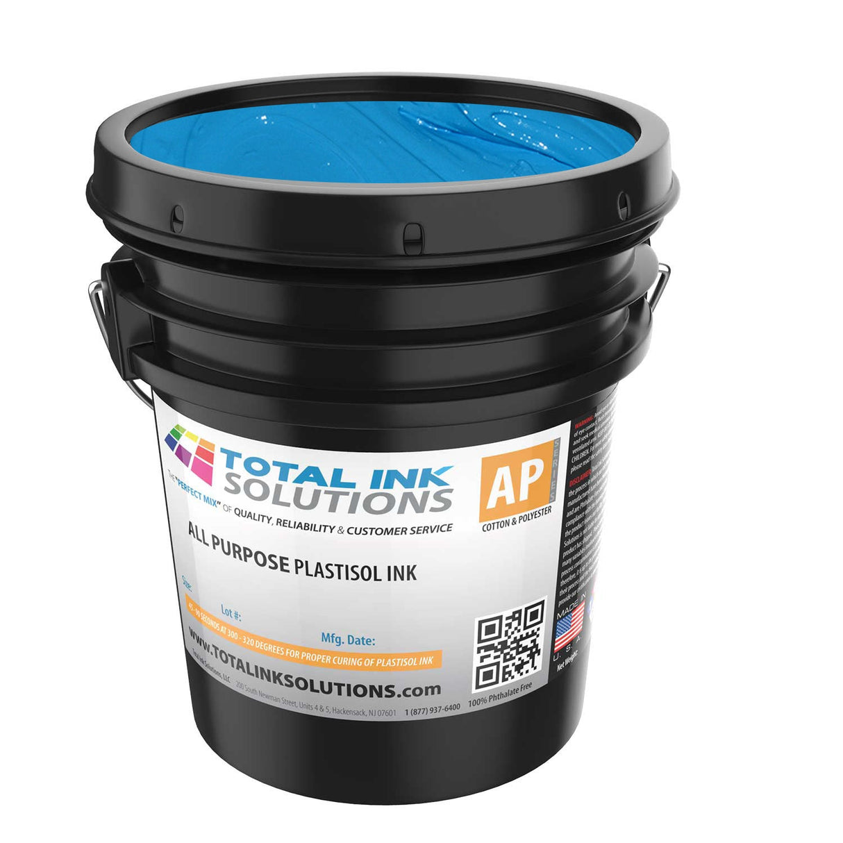 All Purpose Plastisol Ink – Colors – 5 Gallon – For Cotton, Polyester & Blends